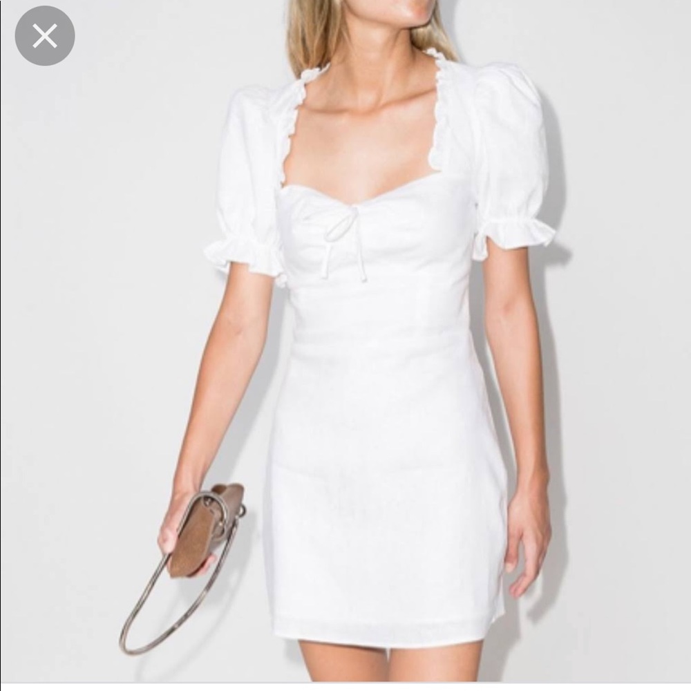Reformation Easton puff sleeve dress